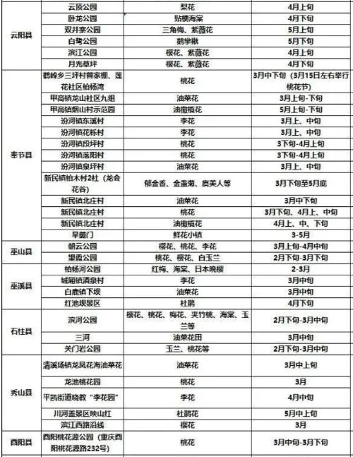 It's official! In spring of 2023, there will be over 270 flower viewing spots in Chongqing!
