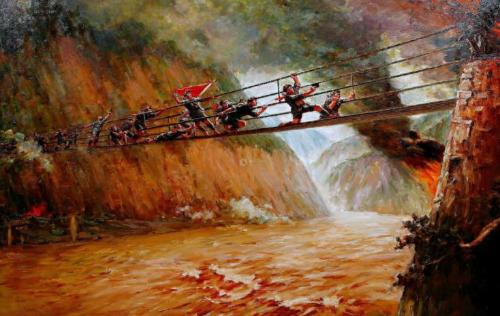 How did ancients install 40 tons of iron chains in one year on Dadu River 300 years ago?