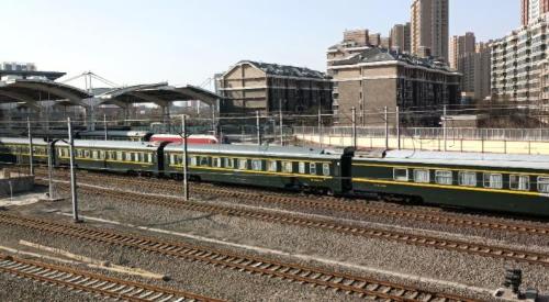 There is a direct train from Guangzhou to Beijing, whole journey is only 5 stops, and scenery along way is very beautiful.