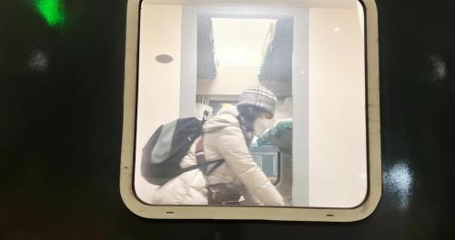 There is a direct train from Guangzhou to Beijing, whole journey is only 5 stops, and scenery along way is very beautiful.