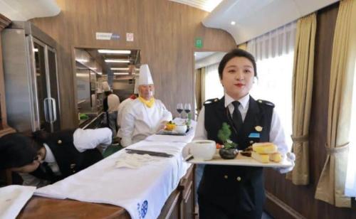 Hulunbeier, a train in far north of country with an average of 46,000 people per capita, the first luxury themed train is here.