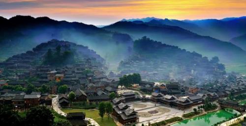 The only province in China without plains, houses are built on rocks, and every scenery is beautiful

