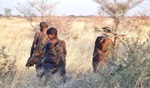 Primitive tribes who rip food out of the mouths of lions, steal ostrich eggs when they are hungry, and catch antelopes if they want to eat meat.
