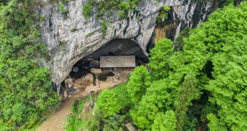 A family from Hunan province has lived in a giant cave among deep mountains and old forests for over 200 years, how did they live?
