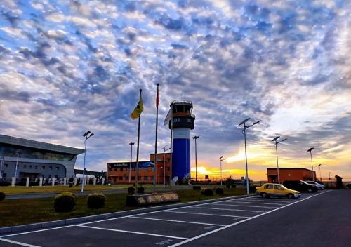 At a lonely airport in northeast China, there is only one flight a day, and staff has little to do after flight.