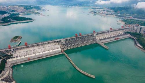 How long will it take if all gates open to release water into Three Gorges Reservoir?
