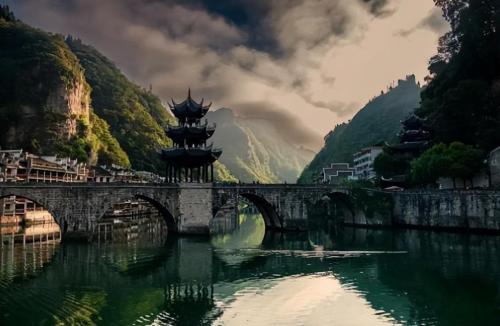 Another "fake ancient city" in Guizhou is unfinished, costing $3.25 billion to build, but went bankrupt due to a broken chain of capital.
