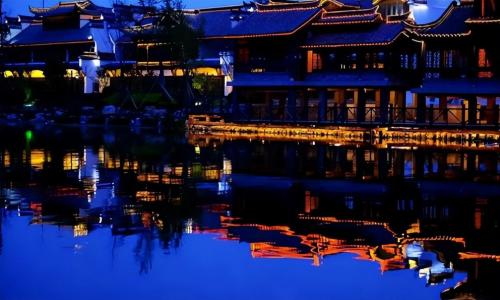 Another "fake ancient city" in Guizhou is unfinished, costing $3.25 billion to build, but went bankrupt due to a broken chain of capital.
