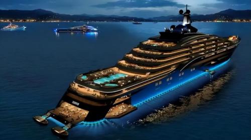 The construction of a "model" of luxury cruise ships, equivalent of five Titanic, cost 1.5 billion euros.